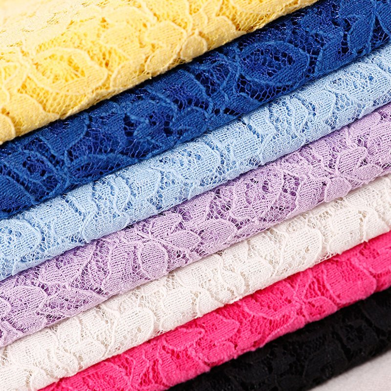 Lace Fabric Cutwork Women's Nylon for Women's Wear Wholesale Supplier 13